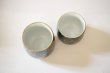 Photo6: Kutani porcelain Futatuki Yunomi kai blue gold aotibu Japanese tea cup (set of 2) (6)