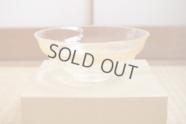 Photo8: glass Japanese tea ceremony matcha chawan bowl gold hakeme (8)