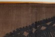 Photo6: Noren Mitsuru Japanese linen door curtain Kakishibu nawa rope 88 x 150cm (6)