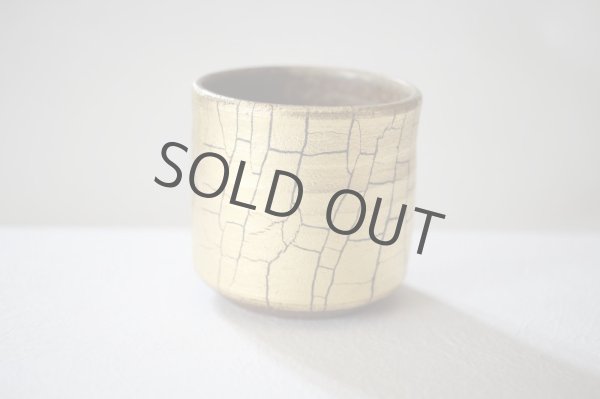 Photo6: Kutani Porcelain yunomi tea cup pottery tumbler kinpakusai 330ml (6)