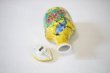 Photo3: Kutani Porcelain Soy Sauce Dispenser Bottle pot yellow yoshidaya bird (3)