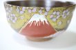 Photo5: Kutani matcha chawan Japanese tea ceremony bowl gold Mt.Fuji Sakura (5)