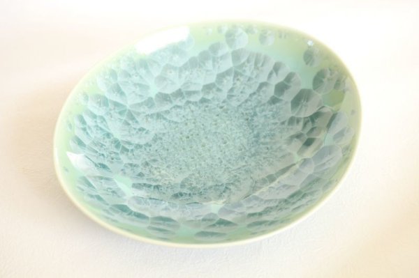 Photo8: Kiyomizu porcelain Japanese Serving bowl crystal-glaze W 23 cm any color (8)