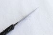 Photo5: Shokei Funaki Kurouchi white 2 steel Lacquer wisteria string cord handle Tanto Fixed Blade Knife 95mm (5)