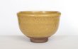 Photo2: Tokoname Japanese tea ceremony bowl YT Masaya yellow glaze pottery chawan (2)