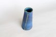 Photo7: Shigaraki Japanese pottery Vase small Turkeyblue H 15cm  (7)