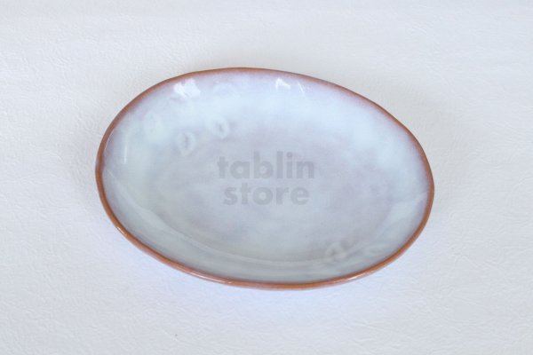 Photo3: Hagi ware Japanese plates Tamayura W180mm set of 5 (3)