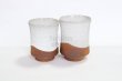 Photo11: Hagi ware Senryuzan climbing kiln Japanese tea cups kakebu ichi set of 2 (11)