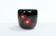 Photo7: Tea Caddy Japanese Natsume Echizen Urushi lacquer Matcha container flower black (7)