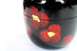 Photo3: Tea Caddy Japanese Natsume Echizen Urushi lacquer Matcha container flower black (3)