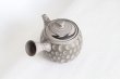 Photo8: Tokoname Japanese tea pot kyusu Kenji nerikomi gray clay 320ml (8)
