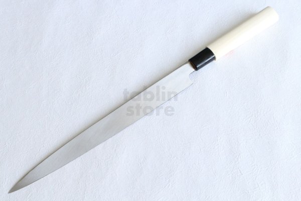 Photo9: SAKAI TAKAYUKI kasumitogi white steel Fugu hiki Sashimi knife variety of sizes (9)