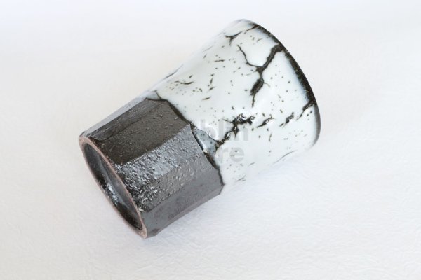 Photo10: Kiyomizu porcelain Japanese sake bottle cups reishuki katakuchi shiro kairagi (10)