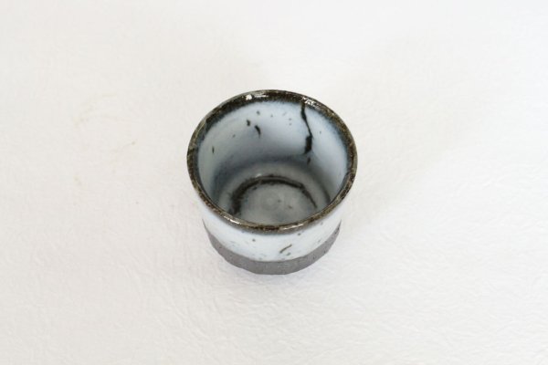 Photo6: Kiyomizu porcelain Japanese sake bottle cups reishuki katakuchi shiro kairagi (6)