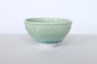 Photo5: Kiyomizu porcelain Japanese sake guinomi crystal-glaze green set of 2 (5)