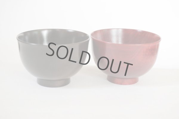 Photo11: Japanese Echizen Urushi lacquer soup bowl wan sakurazai D11.2cm set of 2 (11)