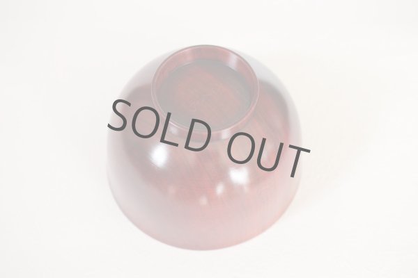 Photo7: Japanese Echizen Urushi lacquer soup bowl wan sakurazai D11.2cm set of 2 (7)