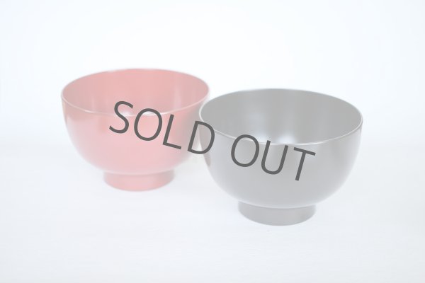 Photo6: Japanese Echizen Urushi lacquer soup bowl wan meotodonburi D13cm set of 2 (6)