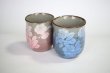 Photo9: Kutani Porcelain Japanese tea cups yon ginsai sanchabana (set of 2) (9)