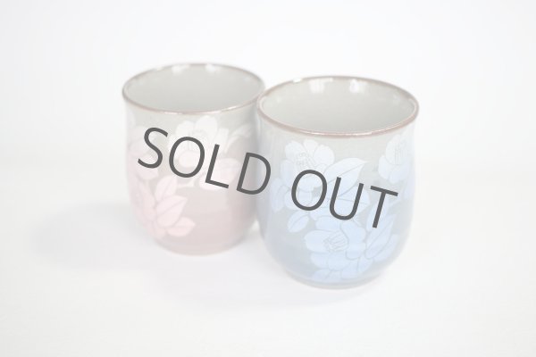 Photo9: Kutani Porcelain Japanese tea cups yon ginsai sanchabana (set of 2) (9)