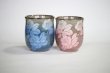 Photo8: Kutani Porcelain Japanese tea cups yon ginsai sanchabana (set of 2) (8)