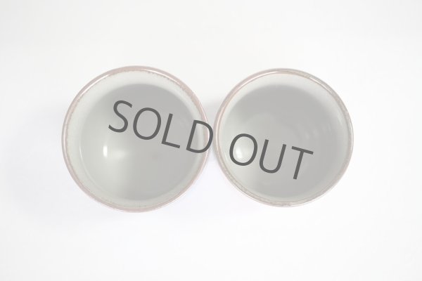 Photo7: Kutani Porcelain Japanese tea cups yon ginsai sanchabana (set of 2) (7)