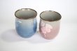 Photo5: Kutani Porcelain Japanese tea cups yon ginsai sanchabana (set of 2) (5)