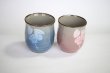 Photo4: Kutani Porcelain Japanese tea cups yon ginsai sanchabana (set of 2) (4)