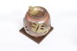 Photo11: Tokoname YT Japanese green tea aroma Incense Burner Sekiryu br dragonfly H11cm (11)