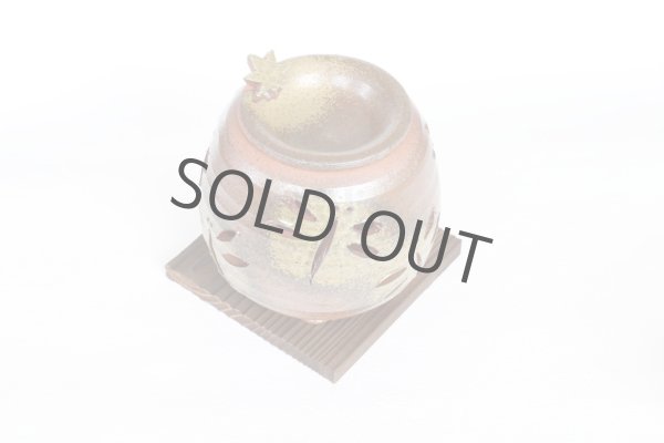 Photo11: Tokoname YT Japanese green tea aroma Incense Burner Sekiryu br dragonfly H11cm (11)