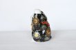 Photo4: Japanese Lucky Cat Kutani Porcelain Maneki Neko both hands up black mori H12cm (4)