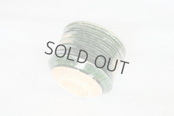 Photo7: Mino ware tea bowl Oribe Kezuri chawan Matcha Green Tea Japan (7)
