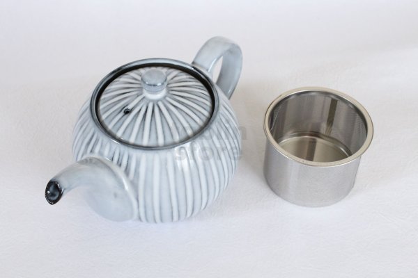 Photo3: Hasami Porcelain Japanese tea pot kirishima 510ml (3)