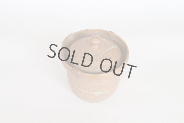Photo7: Tokoname ware Japanese tea pot isshin carved cover ceramic tea strainer 180ml (7)