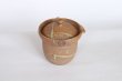 Photo1: Tokoname ware Japanese tea pot isshin carved cover ceramic tea strainer 180ml (1)