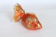 Photo11: Japanese Goldfish Statue Figurine Kutani Porcelain red sai W16cm (11)
