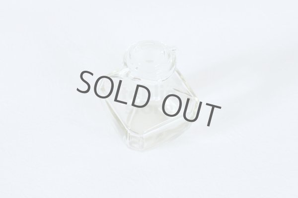 Photo3: Japanese Soy Sauce Dispenser Bottle Hirota glass square amber 50ml (3)