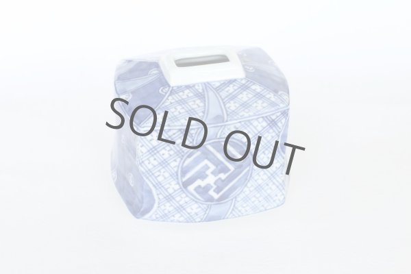 Photo8: Kutani porcelain flower vase single sometsuke shonzui blue H9.5cm (8)