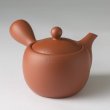 Photo2: Tokoname tea pot kyusu Jinsui Kiwami shudei red amimaru 370ml (2)