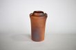 Photo6: Shigaraki pottery Japanese small vase mimi inka H 105mm (6)