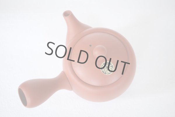 Photo10: Tokoname tea pot kyusu Jinsui Kiwami shudei red amimaru 370ml (10)