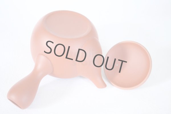 Photo7: Tokoname tea pot kyusu Jinsui Kiwami shudei red amimaru 370ml (7)