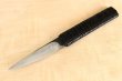 Photo9: Shokei Funaki hangetsu white 2 steel Lacquer wisteria string cord handle Tanto Fixed Blade Knife 85mm (9)