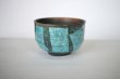 Photo7: Kutani matcha chawan Japanese tea ceremony bowl ippuku blue ginsai (7)