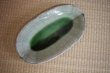 Photo8: Shigaraki pottery Japanese Serving plate harukusa washoku green 41cm (8)