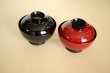 Photo5: Japanese Echizen Urushi lacquer soup bowl wan matsuba sakura D12cm set of 2 (5)