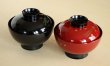 Photo4: Japanese Echizen Urushi lacquer soup bowl wan matsuba sakura D12cm set of 2 (4)