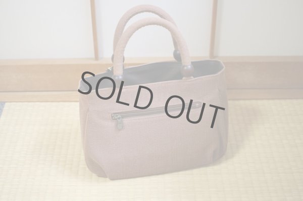 Photo12: Japanese dyeing Kakishibu persimmon tannin TOTE hand bag handmade wagara brown (12)
