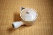 Photo14: Hagi yaki ware Japanese tea pot cups set Himec with stainless tea strainer 340ml (14)