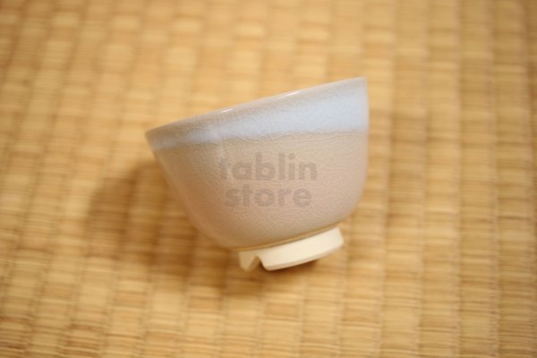 Photo4: Hagi yaki ware Japanese tea pot cups set Himec with stainless tea strainer 340ml (4)